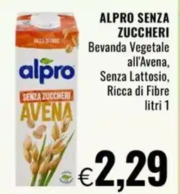 Famila ALPRO SENZA ZUCCHERI Bevanda Vegetale all'Avena, Senza Lattosio, Ricca di Fibre offerta