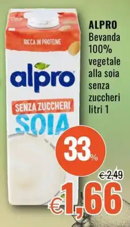 Famila ALPRO Bevanda 100% vegetale alla soia senza zuccheri offerta