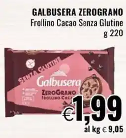 Famila GALBUSERA ZEROGRANO Frollino Cacao Senza Glutine offerta