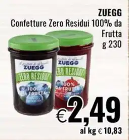 Famila ZUEGG Confetture Zero Residui 100% da Frutta offerta
