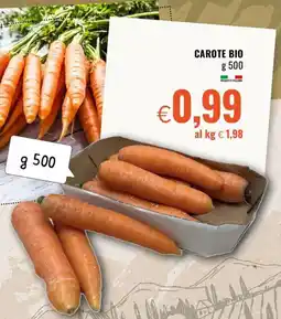 Famila Carote bio offerta