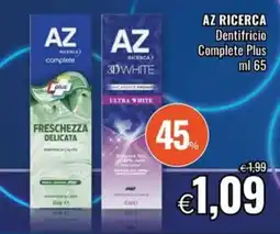 Famila AZ RICERCA Dentifricio Complete Plus offerta