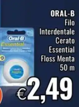 Famila ORAL-B Filo Interdentale Cerato Essential Floss Menta 50 m offerta