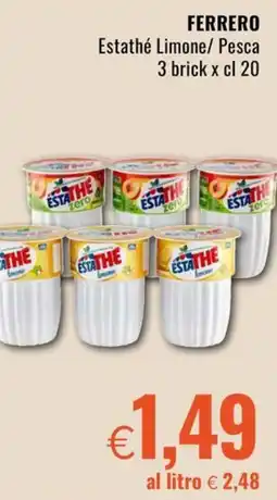 Famila FERRERO Estathé Limone/Pesca offerta