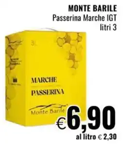 Famila MONTE BARILE Passerina Marche IGT offerta