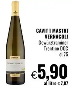 Famila CAVIT I MASTRI VERNACOLI Gewürztraminer Trentino DOC offerta