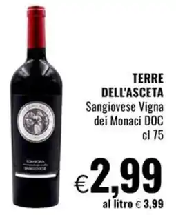 Famila TERRE DELL'ASCETA Sangiovese Vigna dei Monaci DOC offerta