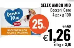 Famila SELEX AMICO MIO Bocconi Cane offerta