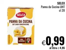 Famila SELEX Panna da Cucina UHT cl 20 offerta