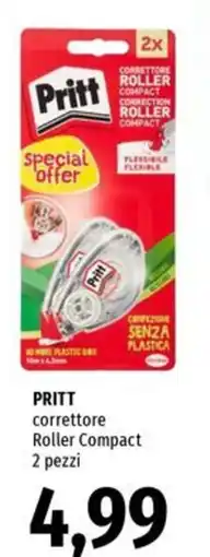 Famila PRITT correttore Roller Compact 2 pezzi offerta