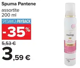 Carrefour Spuma Pantene assortite offerta