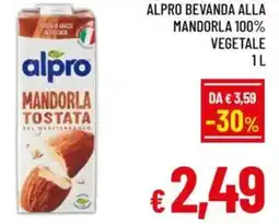 A&O Alpro bevanda alla mandorla 100% vegetale offerta