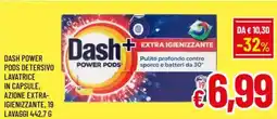 A&O Dash power pods detersivo lavatrice in capsule, azione extra-igienizzante offerta