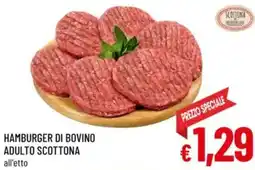 A&O Hamburger di bovino adulto scottona offerta