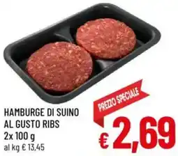 A&O Hamburge di suino al gusto ribs offerta