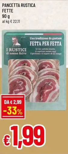 Famila Pancetta rustica fette offerta