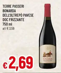 Famila Terre passeri bonarda dell'oltrepò pavese doc frizzante offerta