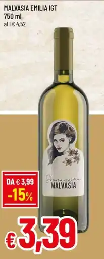 Famila Malvasia emilia IGT offerta