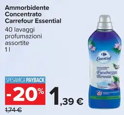 Carrefour Ammorbidente Concentrato Carrefour Essential offerta