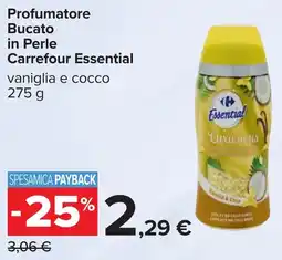 Carrefour Profumatore Bucato in Perle Carrefour Essential offerta