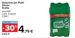 Carrefour Detersivo per Piatti Diluito Svelto offerta