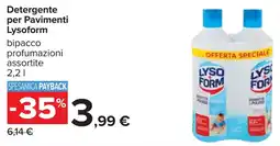 Carrefour Detergente per Pavimenti Lysoform offerta