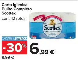 Carrefour Carta Igienica Pulito Completo Scottex offerta