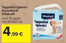 Carrefour Tappetini Igienici Assorbenti Vitakraft offerta