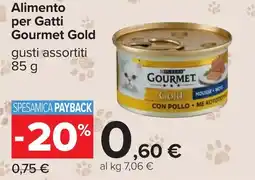 Carrefour Alimento per Gatti Gourmet Gold offerta