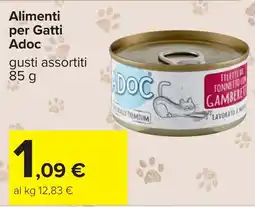 Carrefour Alimenti per Gatti Adoc gusti assortiti offerta