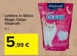 Carrefour Lettiera in Silicio Magic Clean Vitakraft offerta