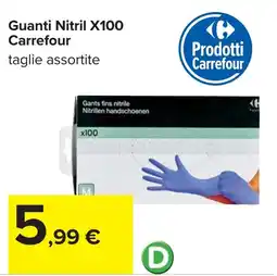 Carrefour Guanti Nitril X100 Carrefour offerta