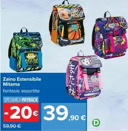 Carrefour Zaino Estensibile Mitama offerta