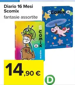 Carrefour Diario 16 Mesi Scomix offerta