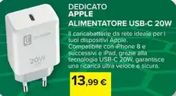 Carrefour DEDICATO APPLE ALIMENTATORE USB-C 20W offerta