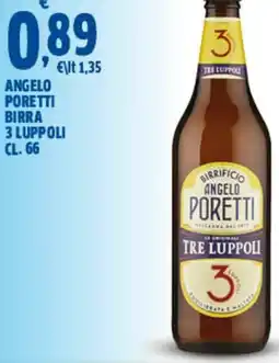 Orizzonte Supermercati Angelo poretti birra 3 luppoli offerta