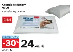Carrefour Gabel Guanciale Memory offerta