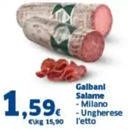 Orizzonte Supermercati Galbani Salame offerta