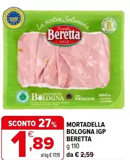 Iperal Mortadella bologna igp BERETTA offerta
