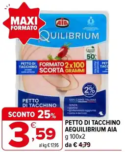 Iperal Petto di tacchino aequilibrium AIA offerta