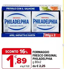Iperal Formaggio fresco original PHILADELPHIA offerta