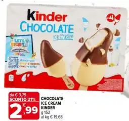 Iperal Chocolate ice cream KINDER offerta