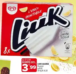 Iperal Liuk ALGIDA 8 pezzi offerta