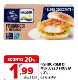 Iperal Fishburger di merluzzo FROSTA offerta