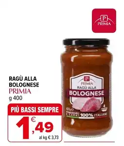 Iperal Ragù alla bolognese PRIMIA offerta