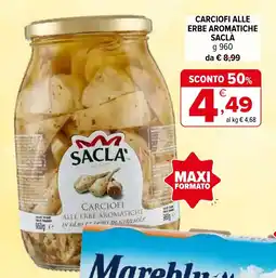 Iperal Carciofi alle erbe aromatiche SACLÀ offerta