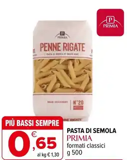 Iperal Pasta di semola PRIMIA offerta