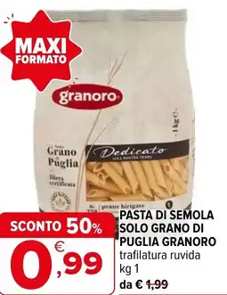 Iperal Pasta di semola solo grano di puglia GRANORO offerta