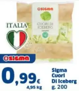 Orizzonte Supermercati Sigma Cuori Di Iceberg offerta