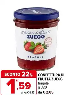 Iperal Confettura di frutta ZUEGG offerta